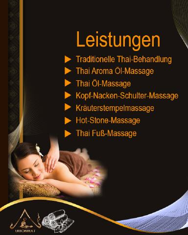 Massage-Leistungen Ubonrat Thai-Massage Stuttgart